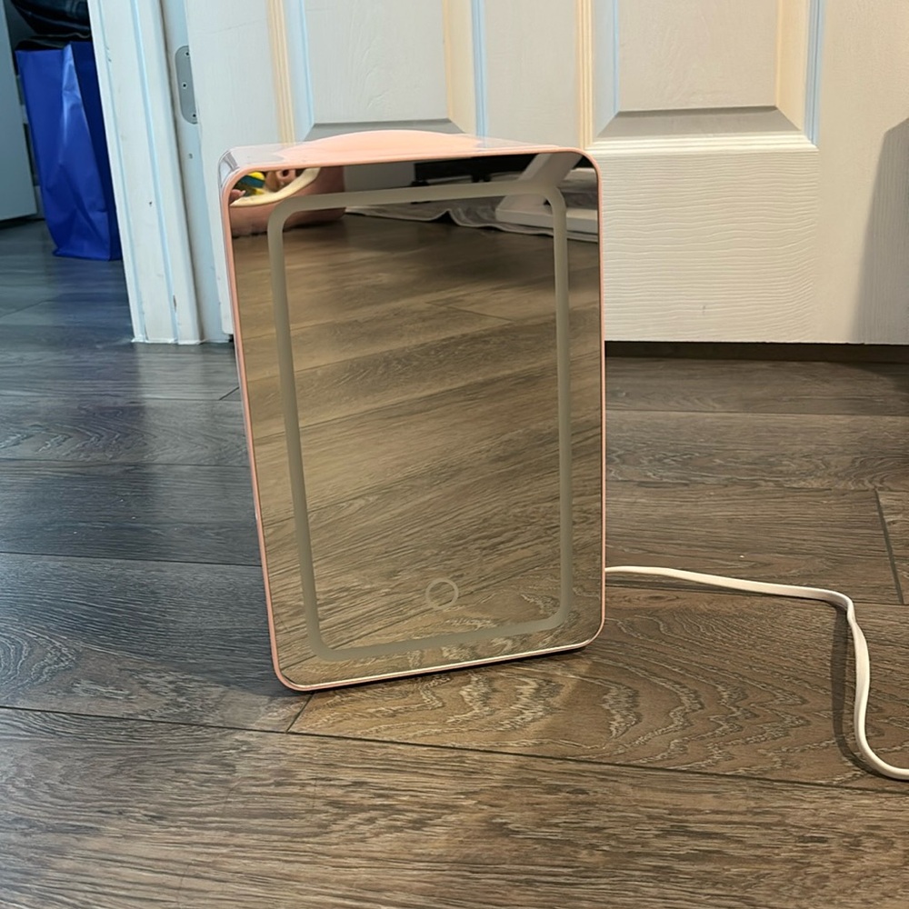 Pink Mini Skincare Fridge